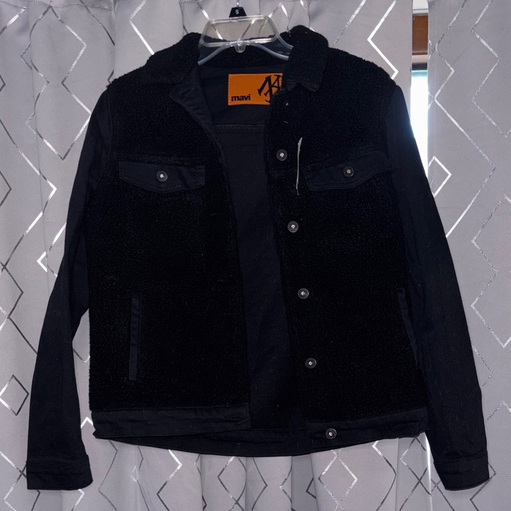 Mavi Black Sherpa Jean Jacket